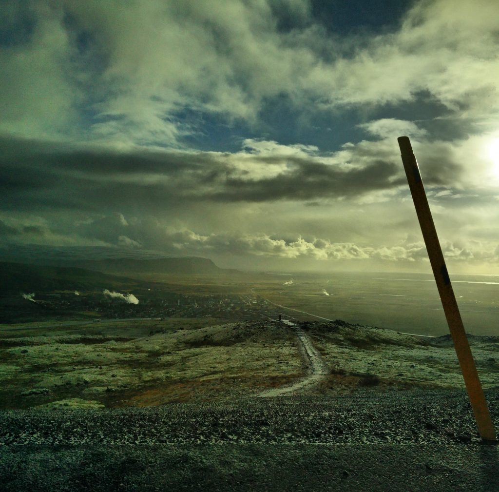 Isig väg på Island